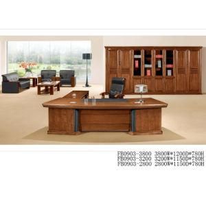 MDF High End Fashion Wooden Office Desk with PU Cover