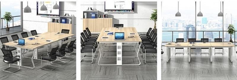 Office Furniture Wooden Meeting Tables Office Conference Boardroom Desks Table Tops with Socket