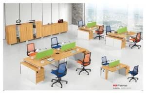 Modern Wood Furniture Staff Computer Table with Partition