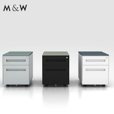 Factory Steel Office Aluminum File Storage 2 Drawer Mobile Pedestal Filing Cabinet