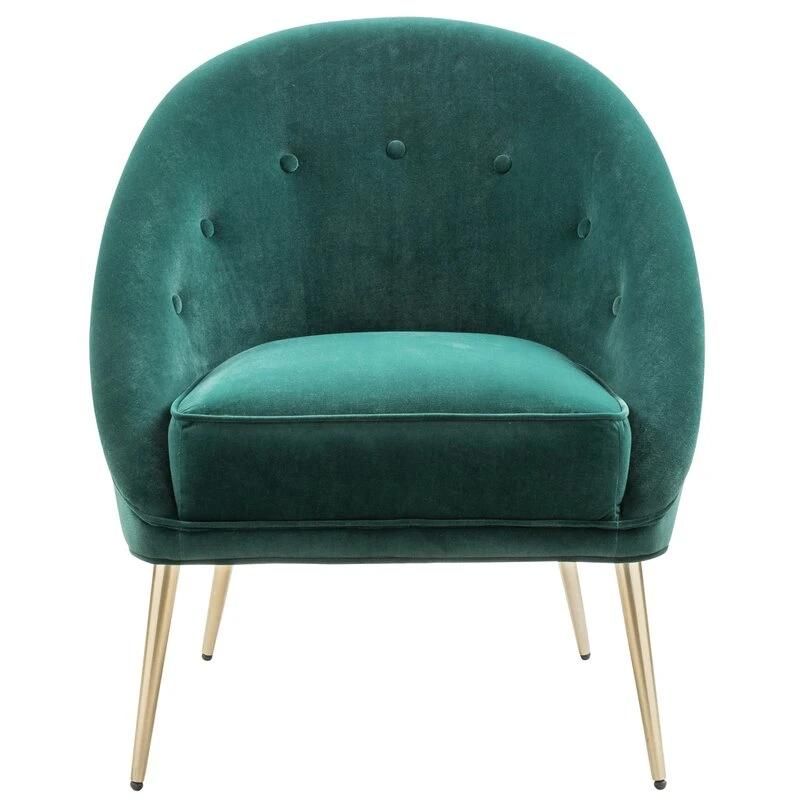 Home Furniture European Style Chairs & Recliners Fabric Velvet Sofa