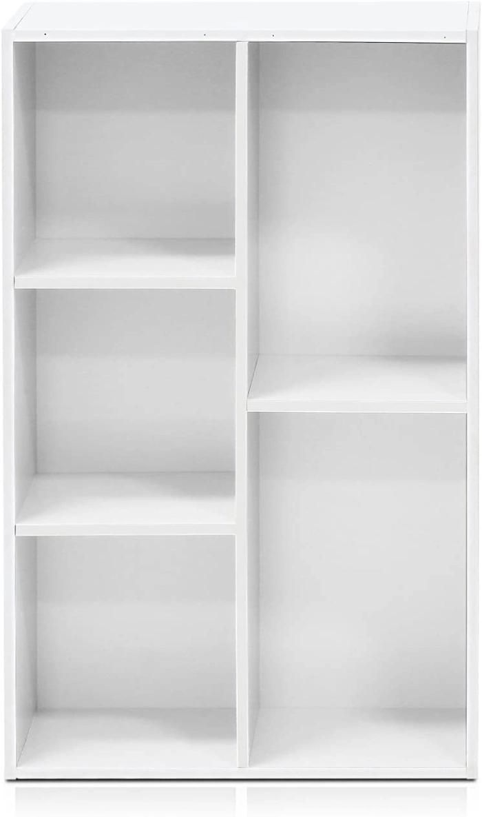 Adjustable Bookcase Bookshelf with 5 Book Shelves Home Furniture Storage