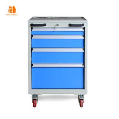 4 Drawers Metal Tool Cabinet with Lock