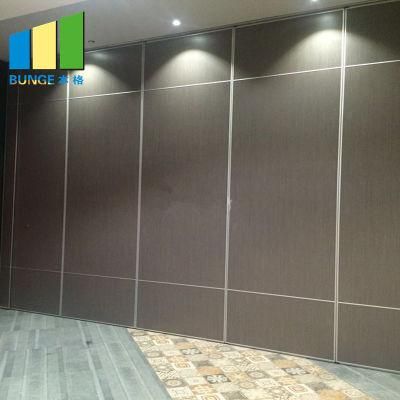 Acoustic Folding Wall High Banquet Hall Wooden Room Dividers