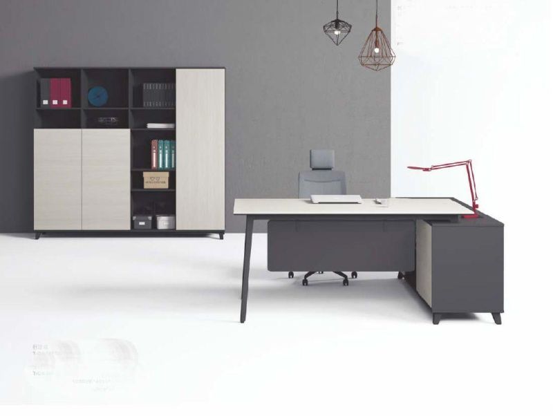 Modern Office Executive Melamine L Shape Computer Desk with Cheap Price (SZ-ODR416)