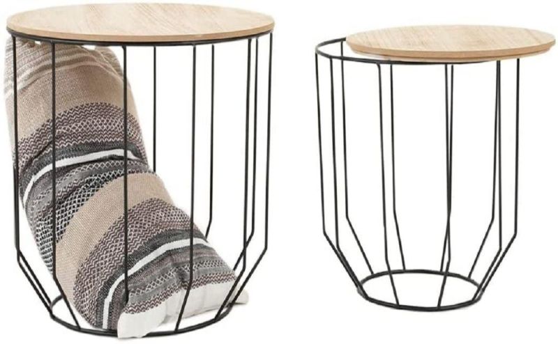 Factory Wholesale Office Furniture Simple Reception Table with Iron Art