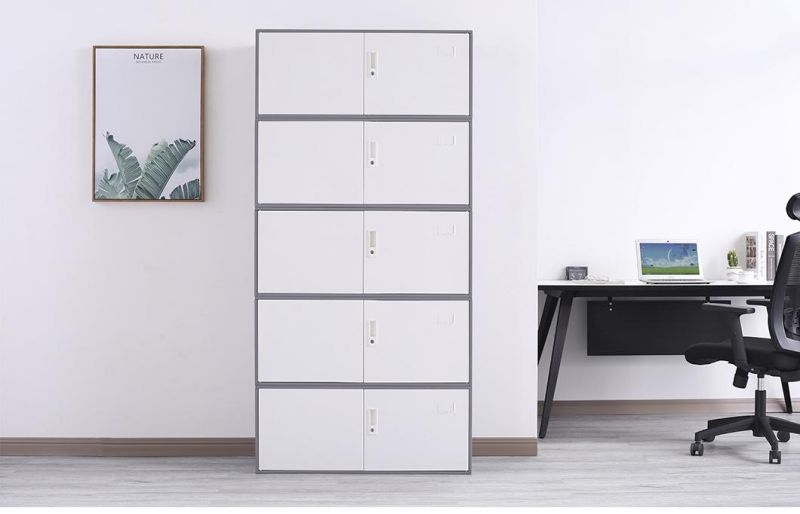 5-Section Locking Metal Storage File Cabinets Document Cabinet