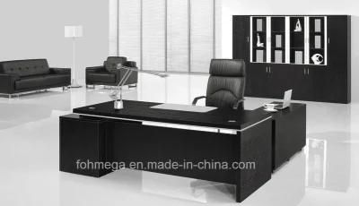 Black Melamine Executive Table Modern Executive Office Furniture Suit