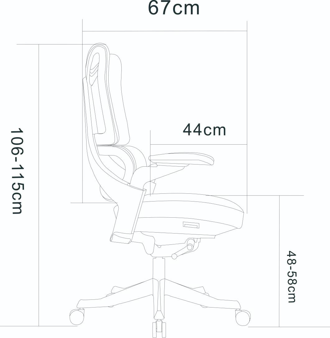 Black Classic Office PU Leather Luxury Office Chair