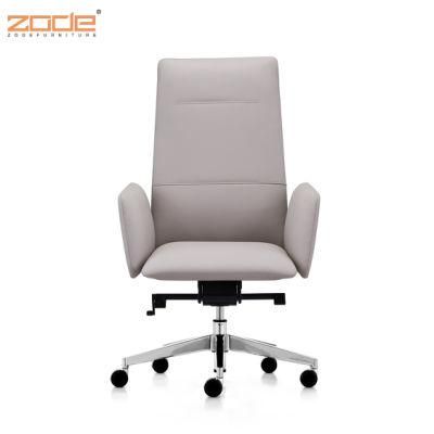 Zode High End Designer Office Golden Frame White Leather Meeting Computer Chair