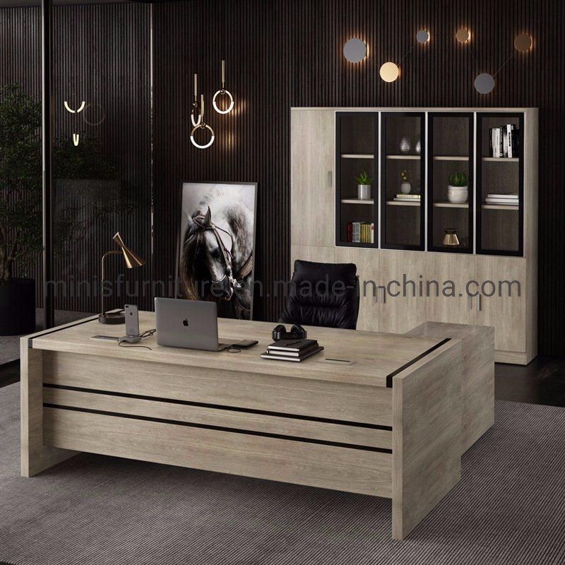 (M-OD1191) Popular in Stock Office Furniture Wooden Office Table with Movable Drawer