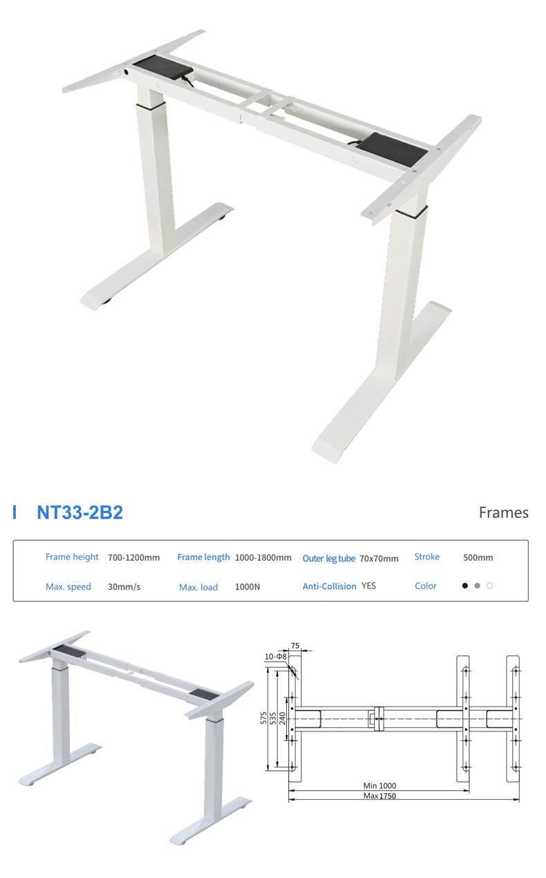 Ergonomic Office Electric Height Adjustable Sit to Stand Standing Desk Made in China