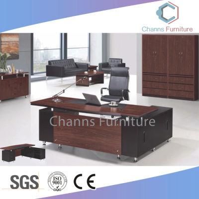 Project Design Manager Desk L Shape Office Table with Metal Legs (CAS-D41212)