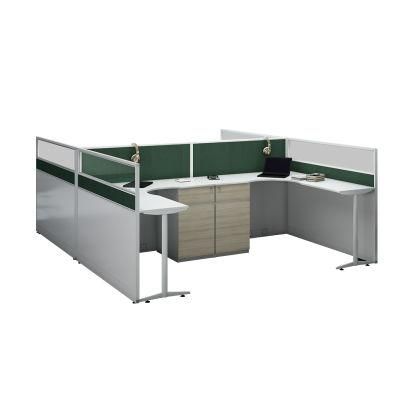 Modular Call Center Design Office 2 Seater Workstation Partition