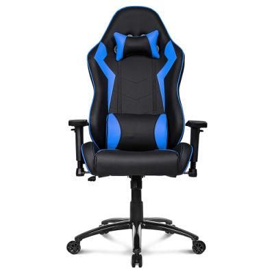 High Quality Luxury Blue PU Leather Silla De Juego Ergonomic Computer High Back Gaming Chair