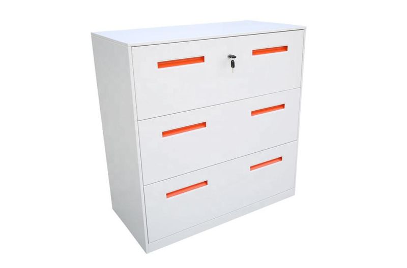 Modern Furniture Storage Metal Lateral 3 Drawers Cabinet