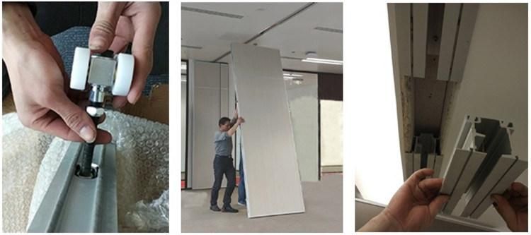 Polyester Fiber Board Interior Decorate Soundproof Operable Wall Movable Partition Room Divider