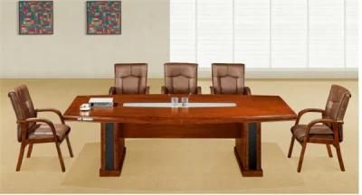 Small Size Conference Desk with Matching Chairs for Group Discussion