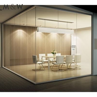 Factory Price Designer Demountable Clear Cheap Aluminum Aluminium Office Glass Partition Glass Partition Wall