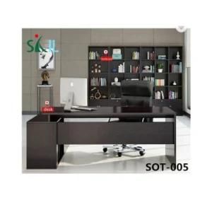 Wood Office Boss Table L Shape Corner Computer Desk