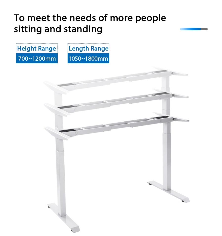 Dual Motor Ergoonomic Office Height Adjustable Standing Desk