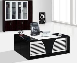 High Glossy White Painting Paper Office Table Executive Desk New Design Office Furniture 2019