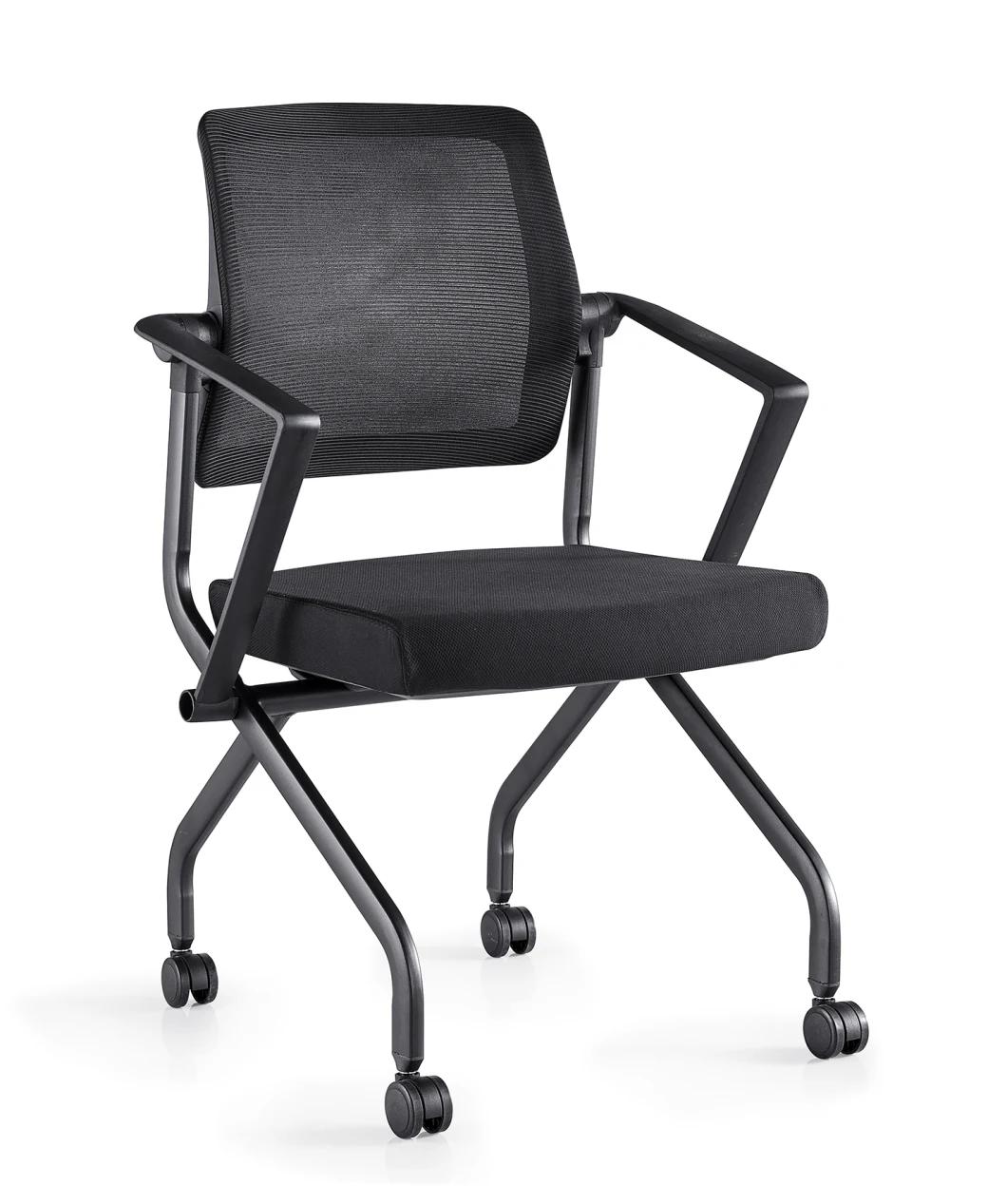 Movable Wheels Grey Leather Morden Office Furniture Chairs
