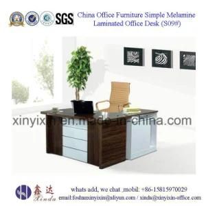 Melamine Office Furniture L-Shape Manager Office Table (S29#)