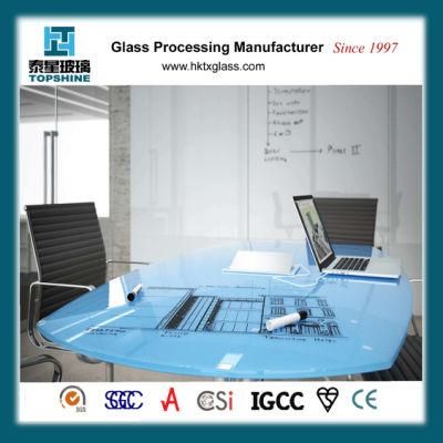 New Design Dry Eraser Glass Writing Desk for Office Furniture