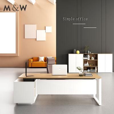 Top Fashion Metal Office Metal Executive Desk Melamine Manager Table Design Manager Executive Desk Executive Desk