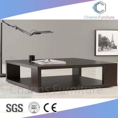 Simple Furniture Black Office Furniture Tea Desk Coffee Table for Home Use (CAS-CF1803)