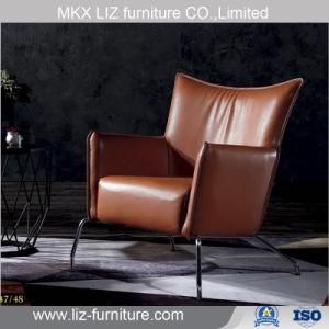 European Classial Style Leisure Sofa Chair in Fabric&Leather Cover (A008)