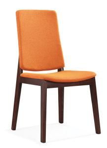 Modern Furniture Design Luxury Fabric Beauty Wooden Waiting Dining Chair D1804A