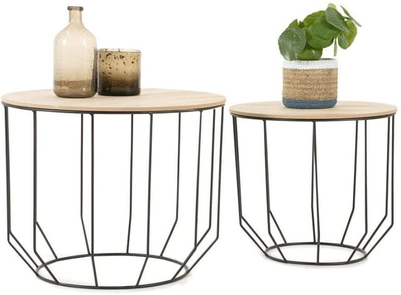 Factory Wholesale Office Furniture Simple Reception Table with Iron Art
