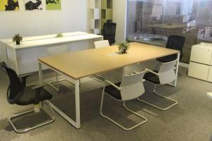 Wooden Large Meeting Room Conference Table for 6 People