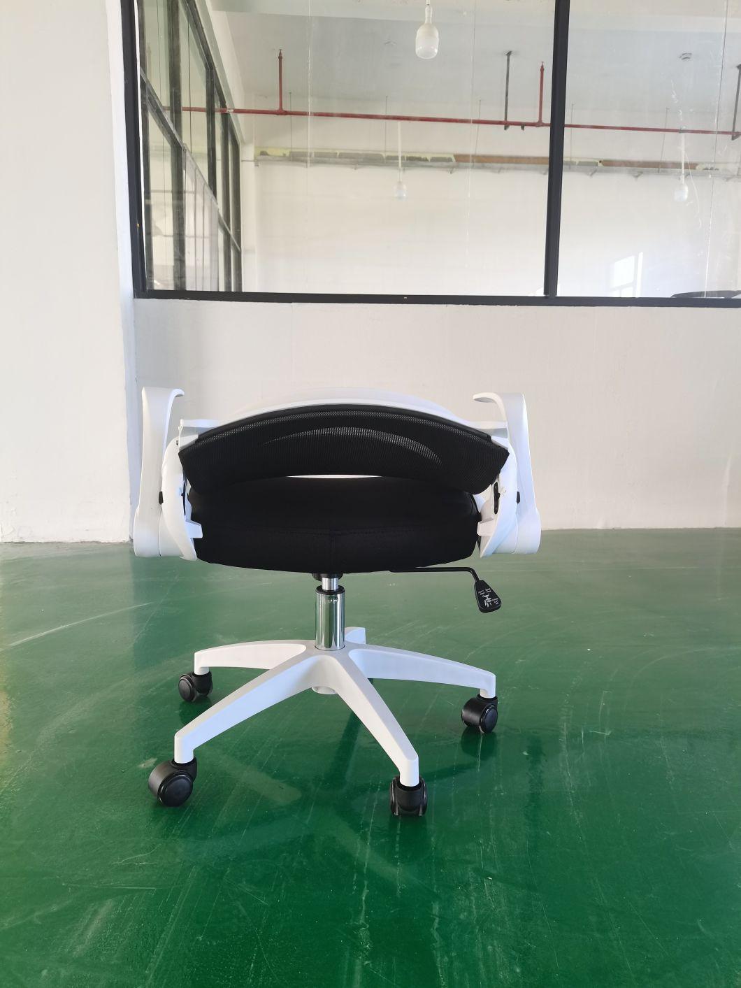 Factory Price Foldable Desk Chair with Flip up Armrest Folding Office Chair