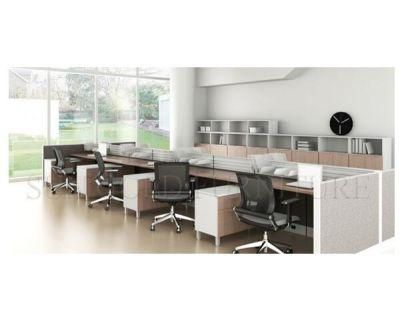8 Person Modular Office Workstation Desk with Side Cabinet (SZ-WS125)