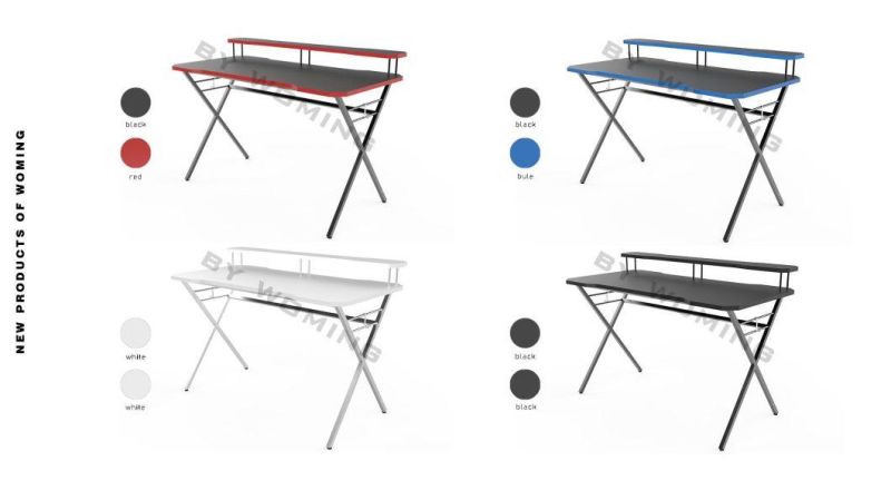 Wooden Metal Wood Computer Desk Ues for Home Office School Hotel