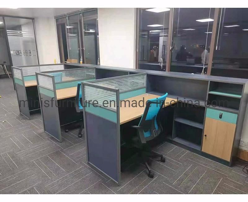 (MN-WS256) Office Workstation Furniture Staff Cubicle with Glass Partition