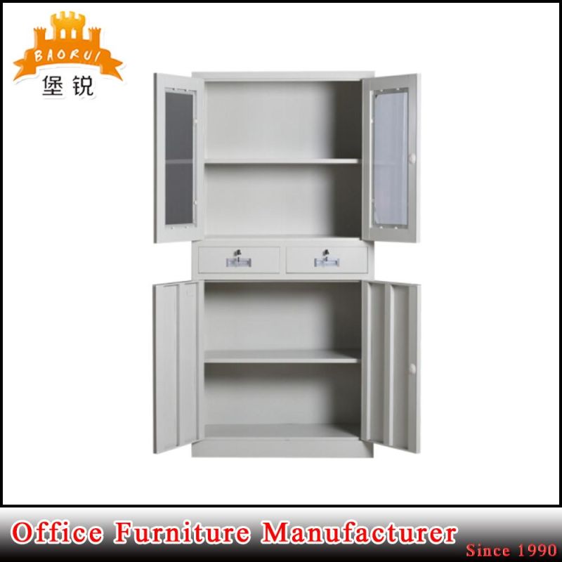 Double Color Steel Office Cabinet with 2 Drawers