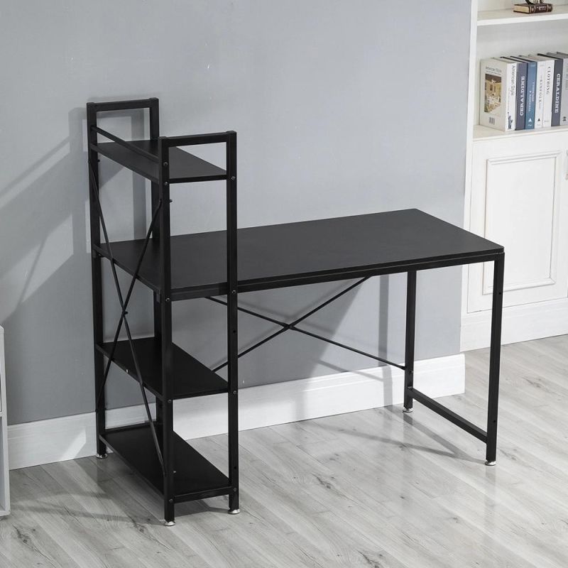 New Arrival Office Working Study Desk with Bookcase Computer Desk