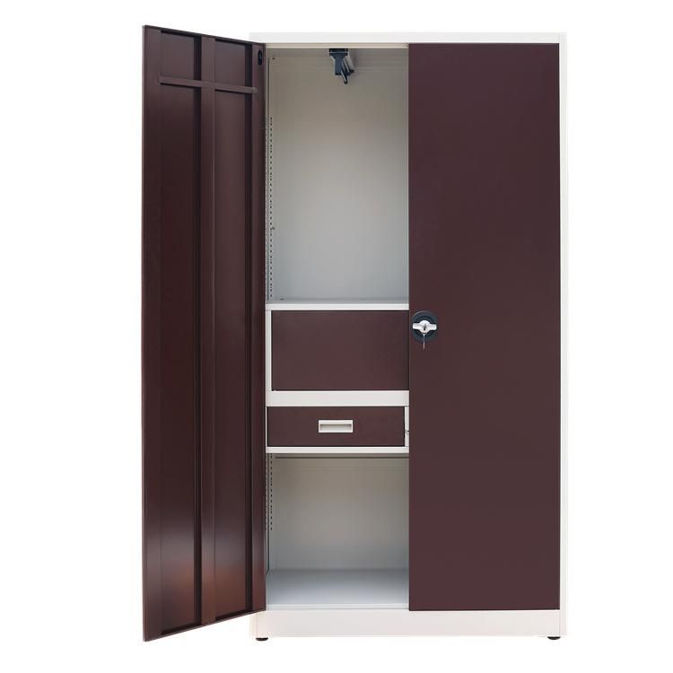 Metal Office Furniture School 2 Doors Wardrobe for Supermarket