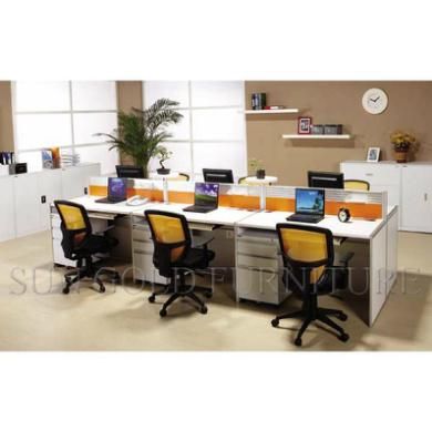 Modern Open Space Melamine Office Workstation (SZ-WS157)