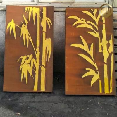 Customized Outdoor Metal Corten Steel Decorative Screen