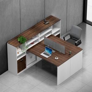 Office Furniture 4 Person Computer Desk Metal Leg Frame Office Workstation Table