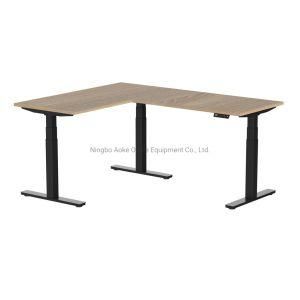 Wholesale Furniture Study Table L Shape Sit Stand Desk Height Adjustable Desk Office Table