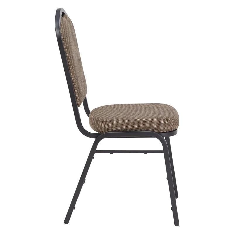 Hotel Furniture Crown Back Stacking Banquet Chair with Burgundy Fabric and Mould Foam