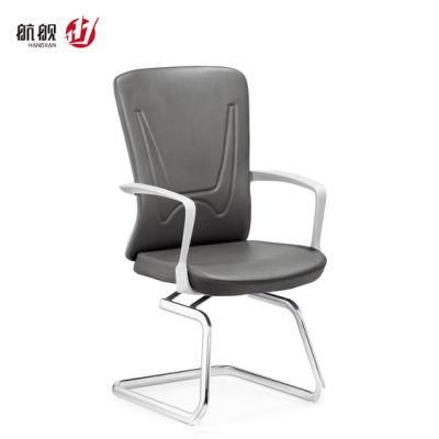 180 Degree Rotatable Base Workstation Waiting Chair Bow Leg Visitor Chair