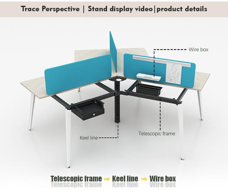 Popular Design Professional Furniture Price Table Personal Person Desk PC Panel Office Workstation