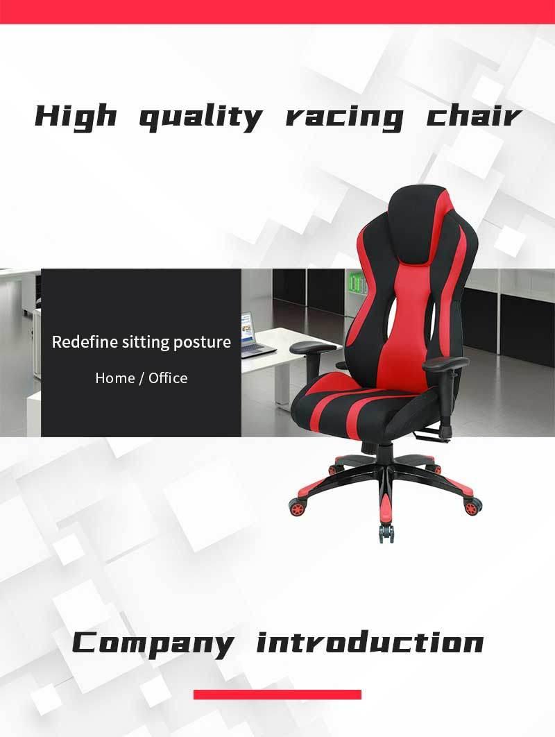 Reclining Computer Office Racing Chair with Footrest Swivel Gaming Chair